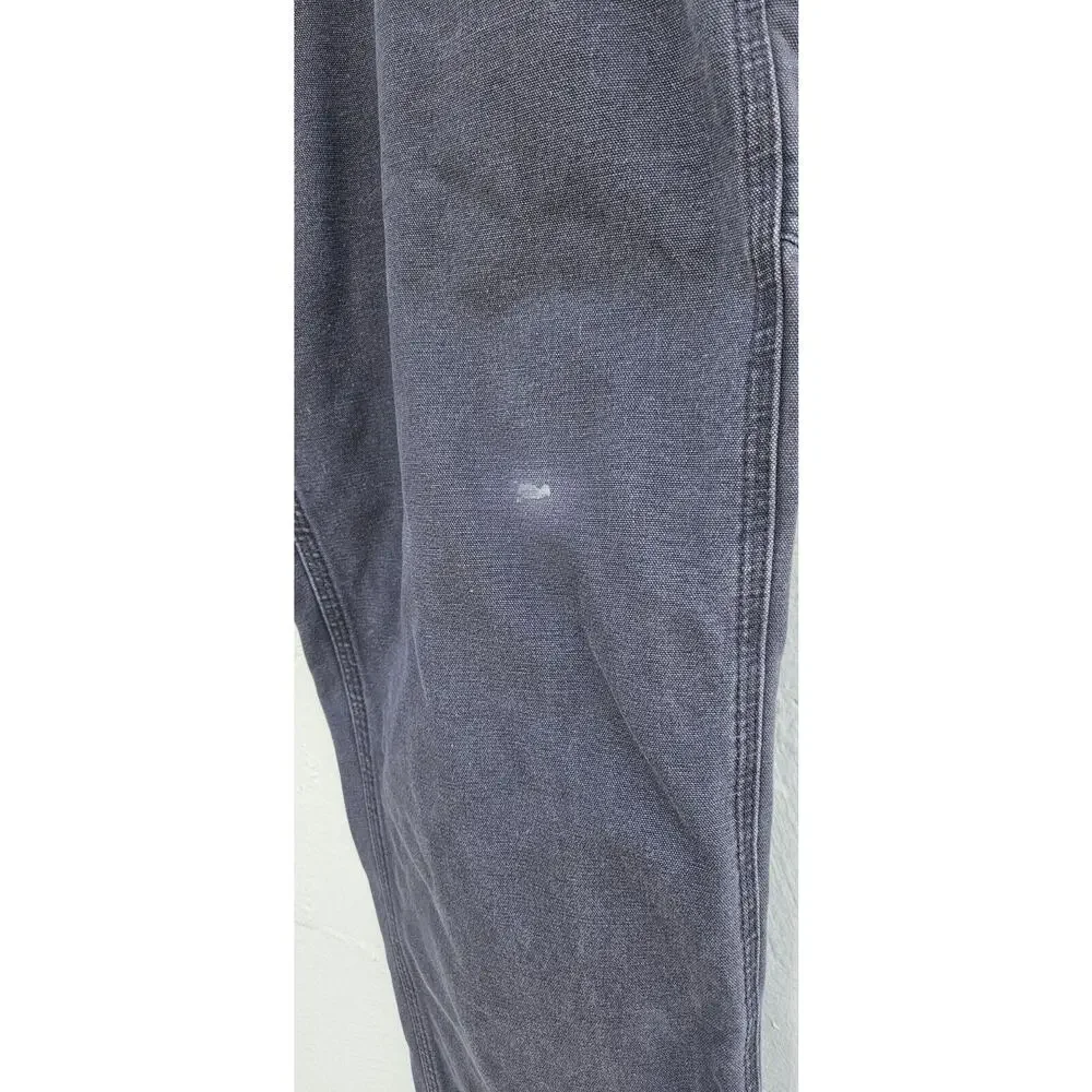Carhartt Carpenter Jeans 42 X 30‎ Gray Dungaree Fit Denim Straight Leg Cotton
